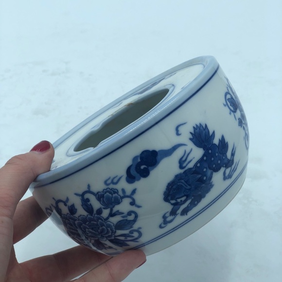 Blue & White Ceramic Planter - Picture 7 of 7